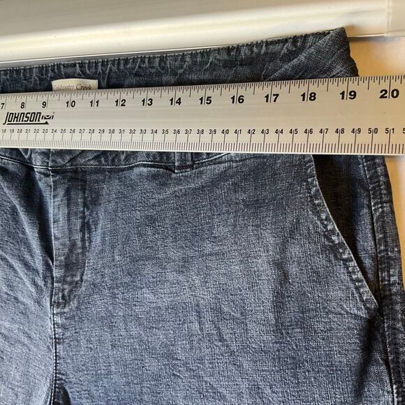 Coldwater Creek Women Capri Jeans size W18 Blue Mid Rise Stretch - Picture 2 of 11